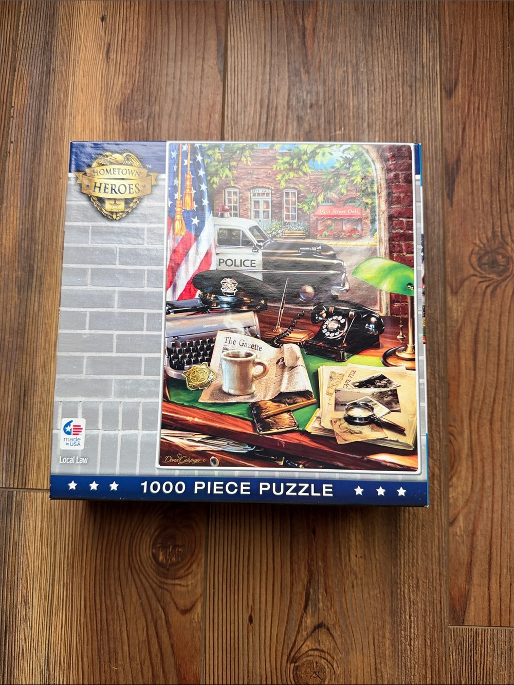 Hometown Heroes 1000 Piece Police Desk Puzzle - Multicolor